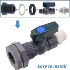 1Set PVC Rain Barrel Diverter