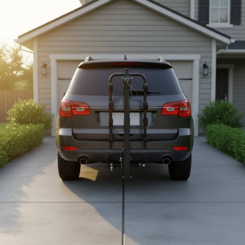 Rear hitch bike rack - rear,