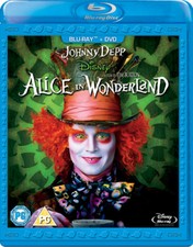 Alice in Wonderland Blu-ray (2010) Mia Wasikowska, Burton (DIR) cert PG 2 discs