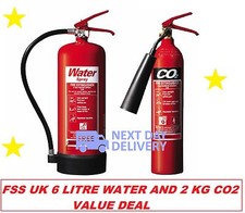 Fire extinguisher set (2kg CO2