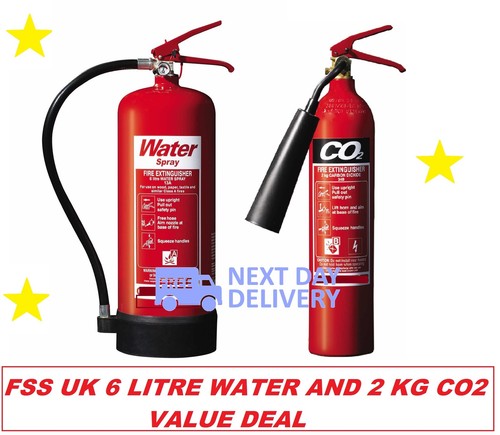 Fire extinguisher set 2kg co2 - fire,