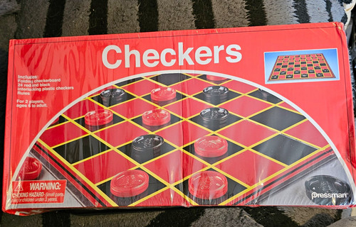 Pressman checkers folding - checkers,