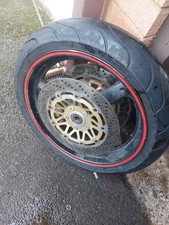 SUZUKI BANDIT 1200 MK1 1997 FRONT WHEEL WITH DISCS AND TYRE 