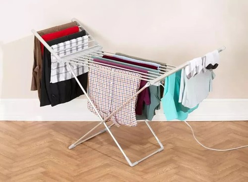 Daewoo heated winged airer - winged,