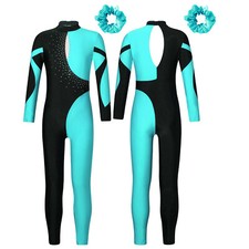 UK Kids Girls Catsuit Full