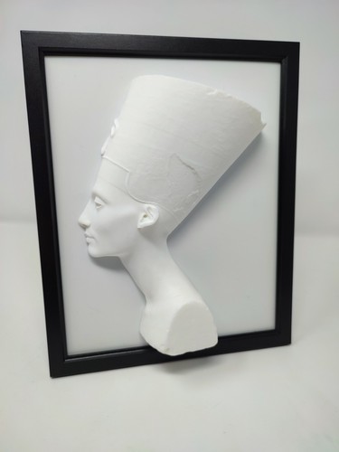 Framed nefertiti sculpture - framed,