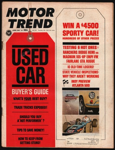 June 1967 motor trend magazine - june,