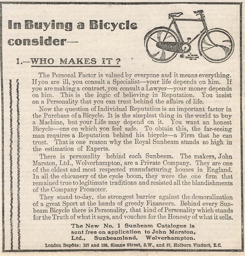 1905 john marston sunbeam - marston,