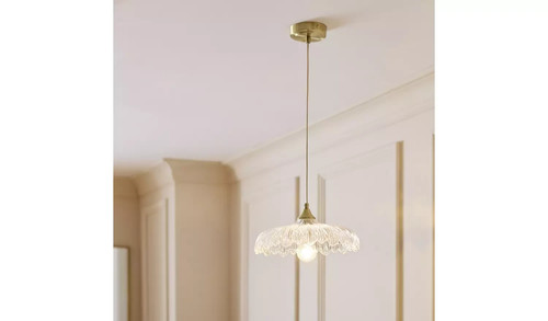 Home petal glass pendant - glass,