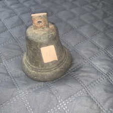 Old Brass Bell School Church Servants  Great Patina Lot 11