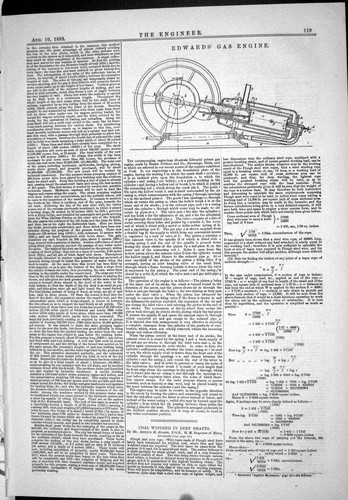 Old antique print engineering - old,