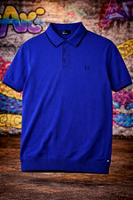 blue Fred Perry men's knitted