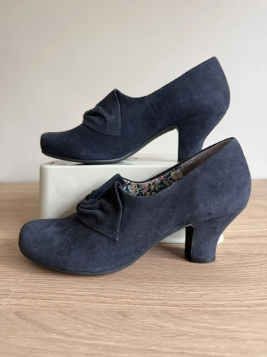 Hotter black donna court - court, shoes