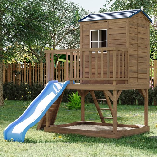Kids wooden playhouse - wooden,