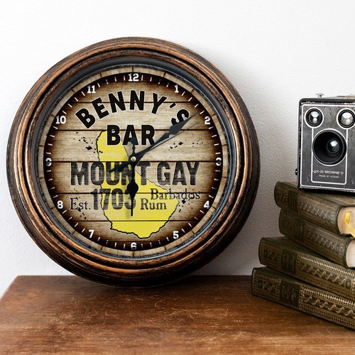 Personalised bar clock - bar,