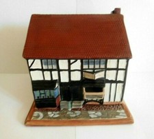 UNCOMMON COPELAND PORCELAIN SHAKESPEARS COTTAGE PASTILLE BURNER NIGHT LIGHT