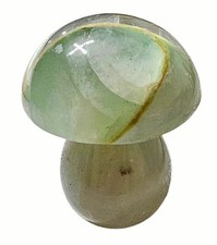 Carved Stone Mushroom – Polished Fluorite / Quartz