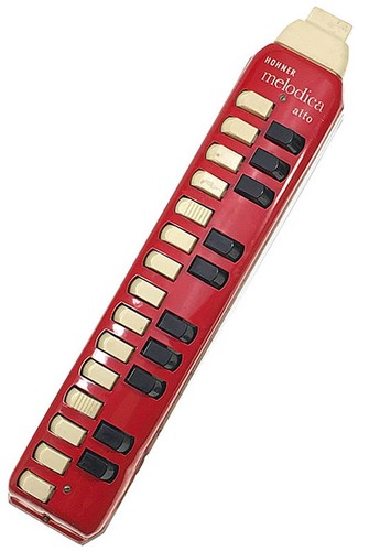 Vintage red hohner melodica - vintage,
