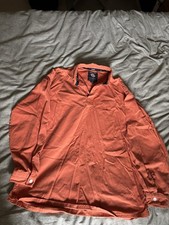 Musto Men's Blood Orange Long Sleeved Polo Shirt Size Large