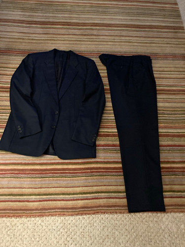Michael navy twill wool - st.,