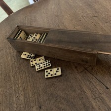 Vintage Bone Ebony Double Nine