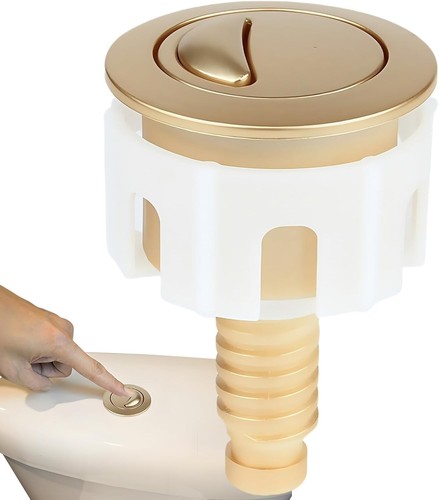 Toilet flush button push - toilet, button,
