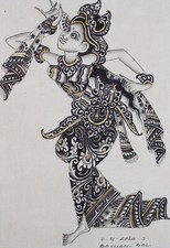 Acrylic & ink drawing