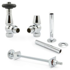 Radiator Valves Traditional Angled Thermostatic TRV - Jordan | Hot Flow