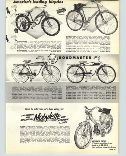 1957 paper mobylette - paper,