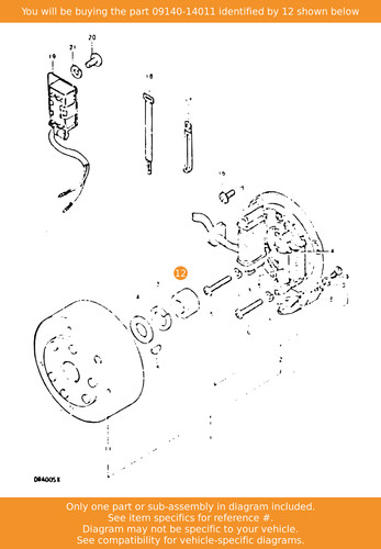 Suzuki nut 09140 14011 - suzuki, oem