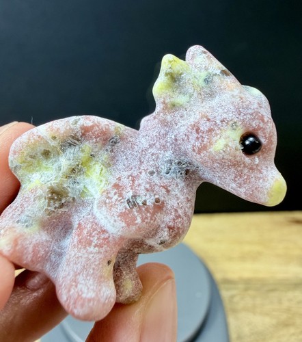 Crystal plum jade - mini, winged