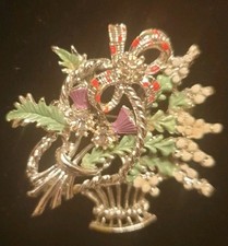 BROOCH Scottish thistle and