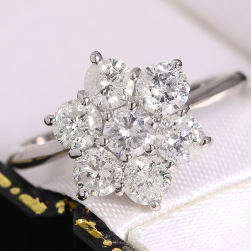 80ct diamond daisy - daisy, cluster