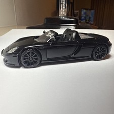 Motormax Porsche Carrera GT 1:43 Scale Black Diecast Car Model Toy Combi P&P #9