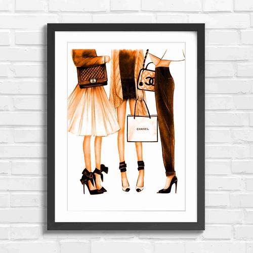 Chanel fashion illustration - fashion,
