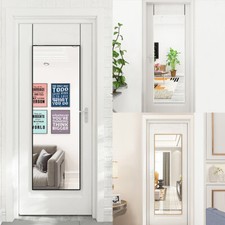 Over Door Long Mirror Wall Hanging Mirror Bedroom Wardrobe Dressing Mirrors UK