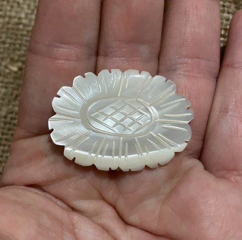 Vintage mother pearl - of, flower