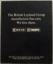 ROVERHIRE LIMITED 1969 Tariff