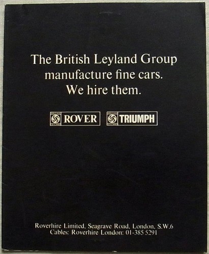 Roverhire limited 1969 tariff - roverhire,