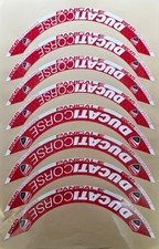 *Clearance* Ducati Corse Wheel Rim Decal Stickers - 17 Inch