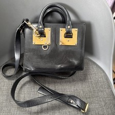 Sophie Hulme Black Leather Mini bag