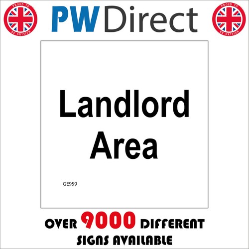 Sign landlord area building - landlord,