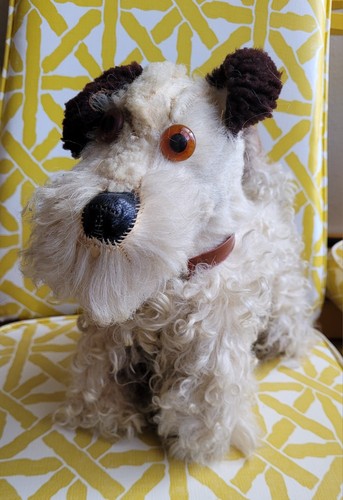 Antique airedale fox terrier - antique,