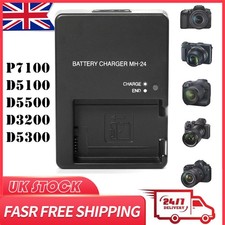 MH-24 Battery Charger for Nikon D3100 D3200 D5100 D5200 D5300 D5500 UK PLUG 2025