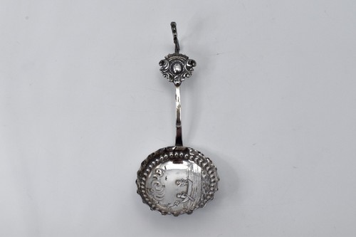 19th century silver caddy - century,