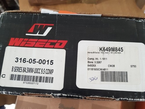 Wiseco forged pistons honda - wiseco,