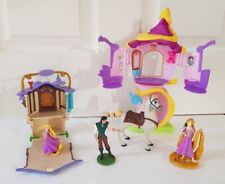 2 x RAPUNZEL PLAYSET ANIMATORS COLLECTION / TOWER BUNDLE - FLYNN RYDER - DISNEY 