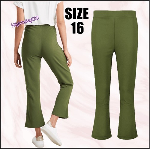 Size khaki green cropped - tu,