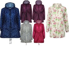 Ladies parka printed cagoule - printed,