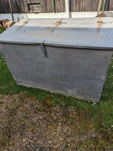 Large metal box - large, hinged